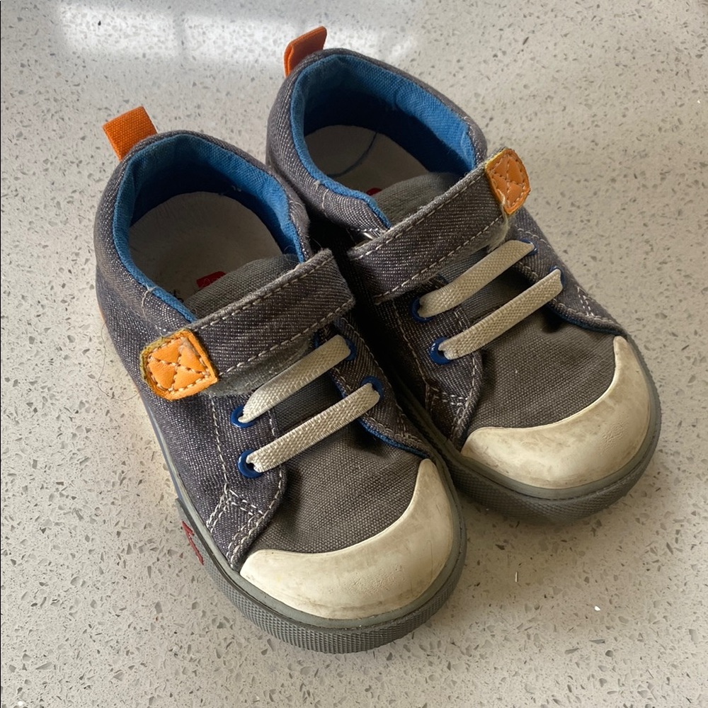 See Kai Run Gray and Orange Kids Shoes